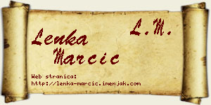 Lenka Marčić vizit kartica